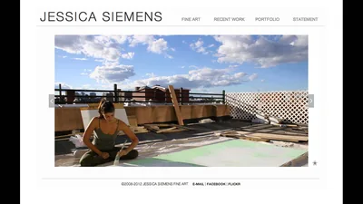 Wordpress portfolio for artist