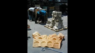 Architectural mold making corinthian capital pour