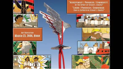 25th Street Trolley Station - San Diego, CA - celebrating Cesar Chavez