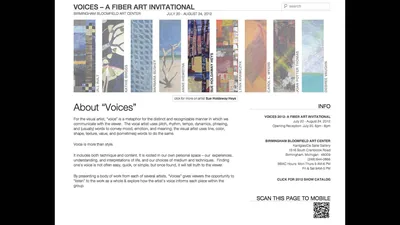 Portfolio site QR linked to IRL art gallery exhibit by artist